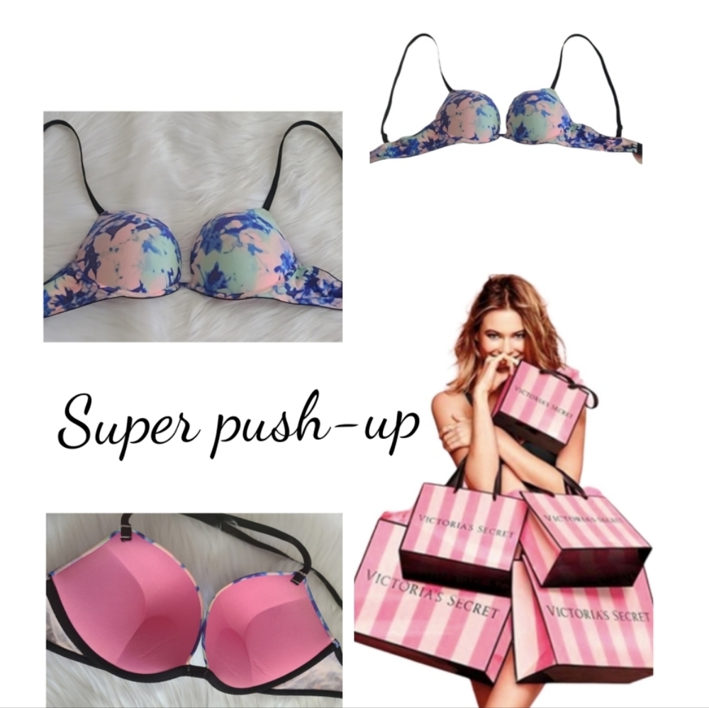 🌺PINK, VICTORIA'S SECRET EVERYWHERE PUSH- UP BRA.